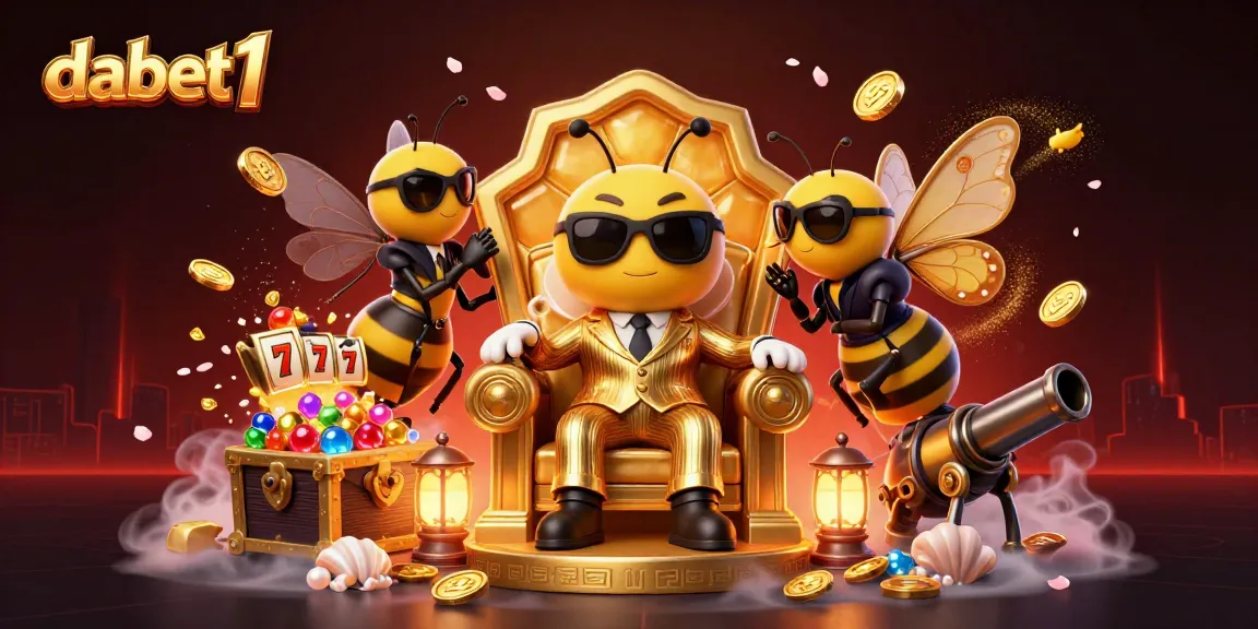 Engage in thrilling gameplay with dabet1's vibrant casino scene featuring animated characters and treasures.