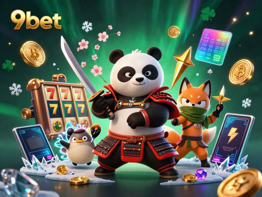 Experience dynamic gaming action with 9bet's vibrant characters and thrilling jackpots.