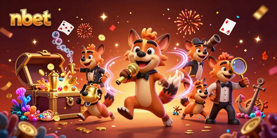 Experience nbet's vibrant comedy casino club scene with animated hyenas in action.