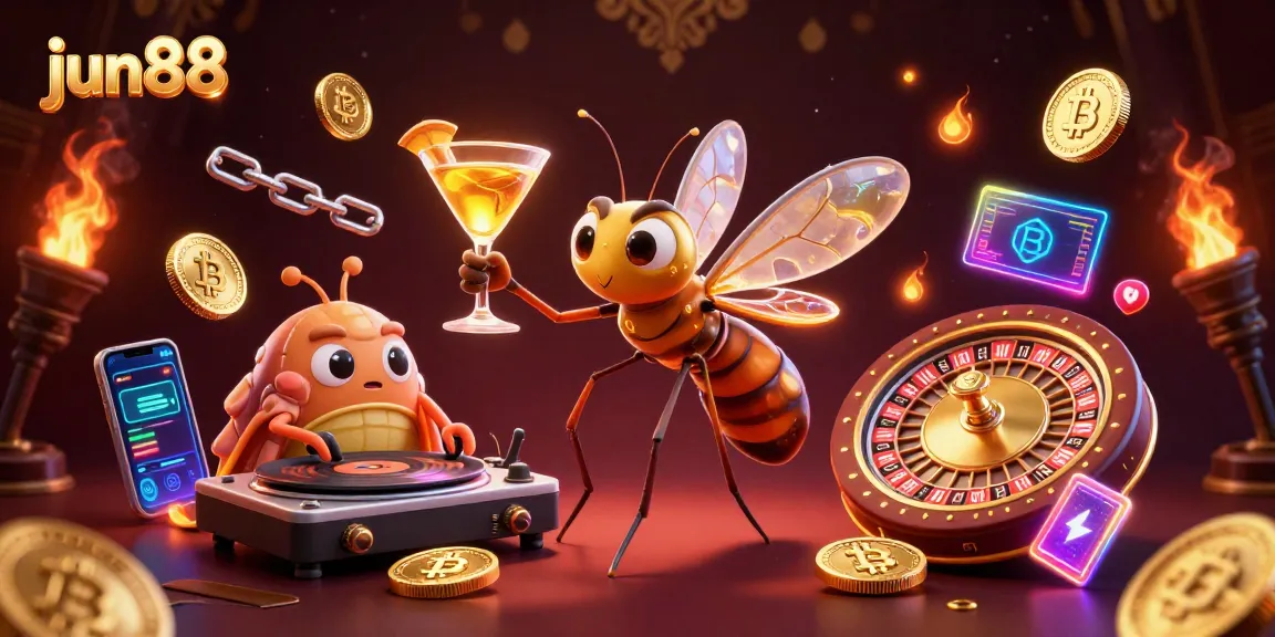 Experience thrilling gameplay with jun88's vibrant casino scene featuring unique 3D characters.