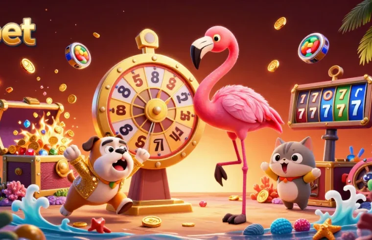 Engage in thrilling casino action with the zbet prize wheel and dynamic character scene.