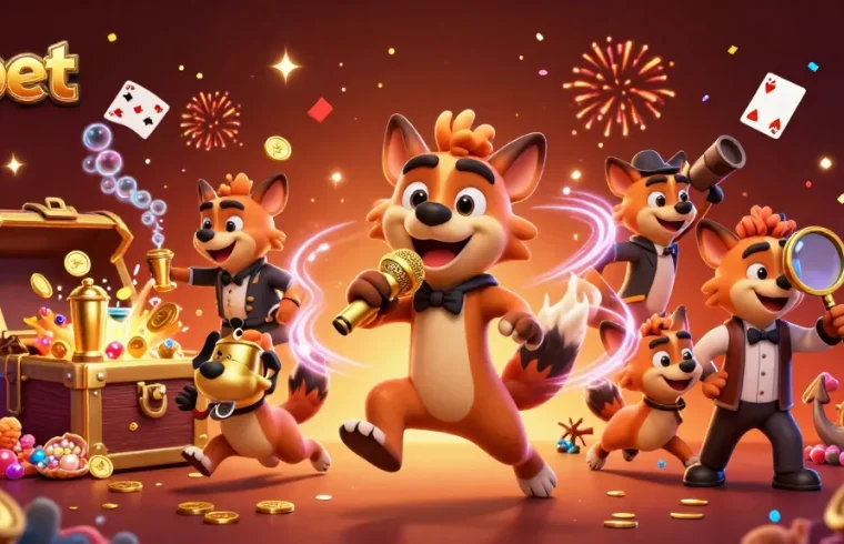 Experience nbet's vibrant comedy casino club scene with animated hyenas in action.